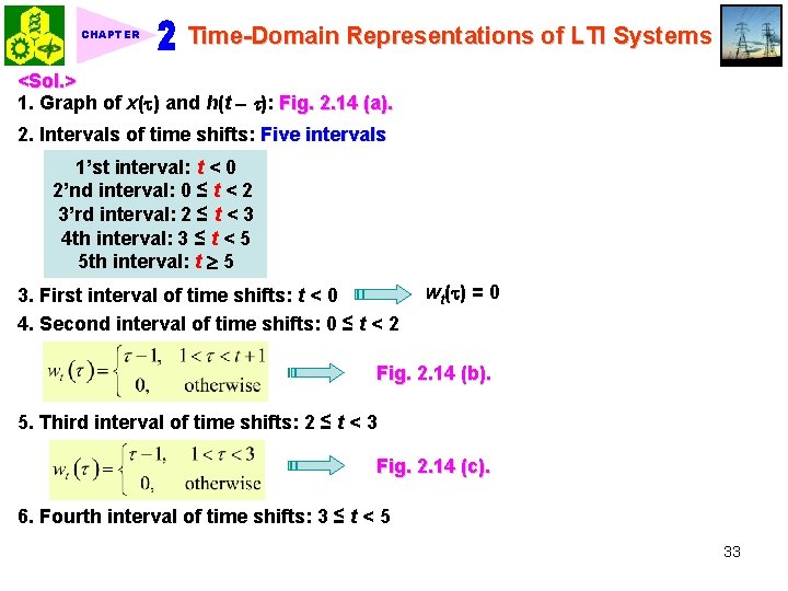 CHAPTER Time-Domain Representations of LTI Systems <Sol. > 1. Graph of x( ) and