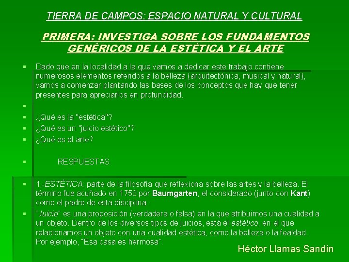 TIERRA DE CAMPOS: ESPACIO NATURAL Y CULTURAL PRIMERA: INVESTIGA SOBRE LOS FUNDAMENTOS GENÉRICOS DE