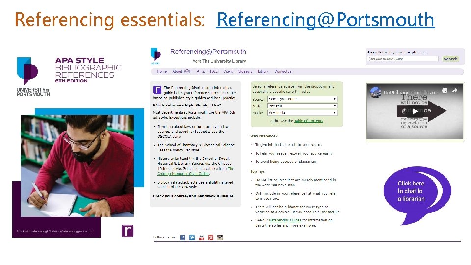 Referencing essentials: Referencing@Portsmouth 