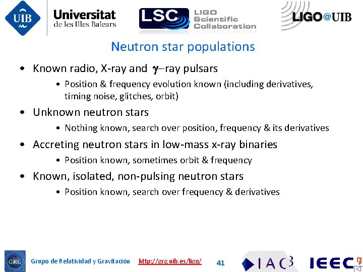 Neutron star populations • Known radio, X-ray and g-ray pulsars • Position & frequency