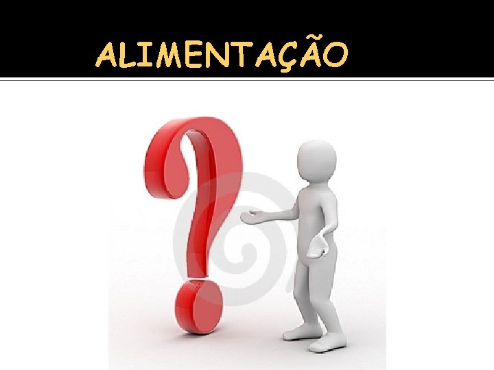 ALIMENTAÇÃO 