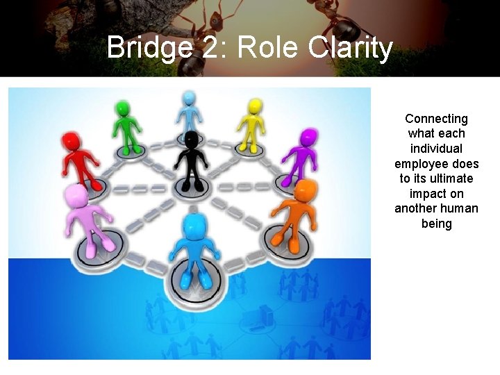 Bridge 2: Role Clarity Connecting what each individual employee does to its ultimate impact