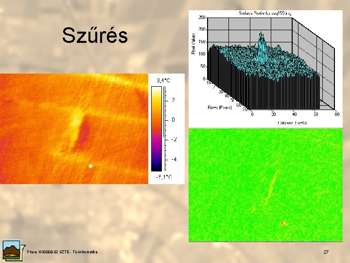 Szűrés Phare HU 0008 -02 SZTE - Térinformatika 27 