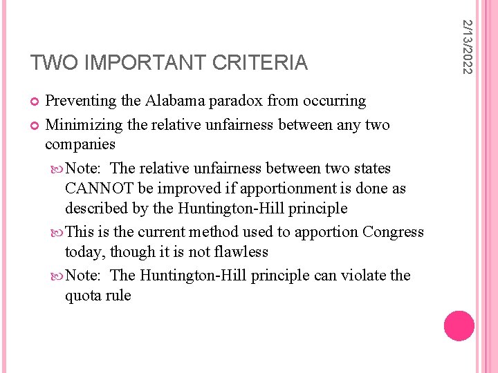 Preventing the Alabama paradox from occurring Minimizing the relative unfairness between any two companies