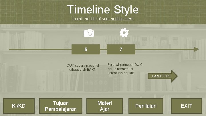 Timeline Style Insert the title of your subtitle Here 6 7 DUK secara nasional