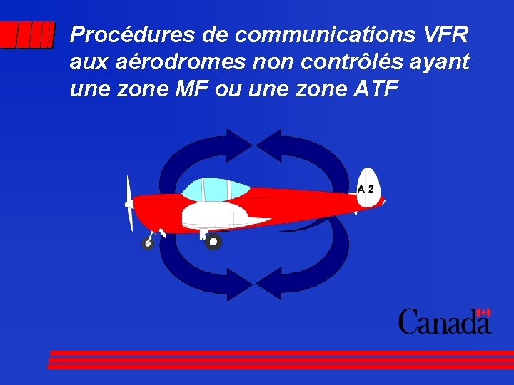 Procédures de communications VFR aux aérodromes non contrôlés ayant une zone MF ou une