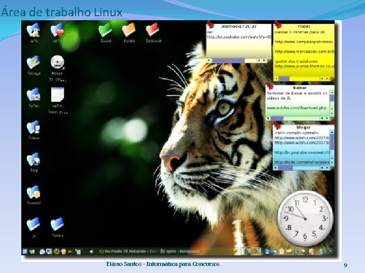 Área de trabalho Linux Flávio Santos - Informática para Concursos 9 
