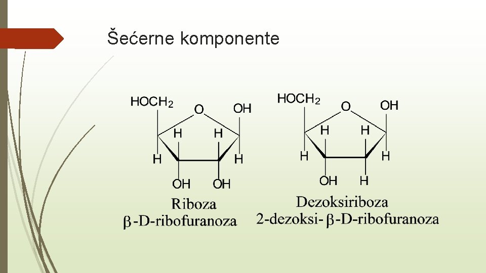 Šećerne komponente 