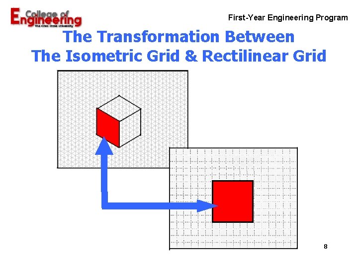 First-Year Engineering Program The Transformation Between The Isometric Grid & Rectilinear Grid 8 
