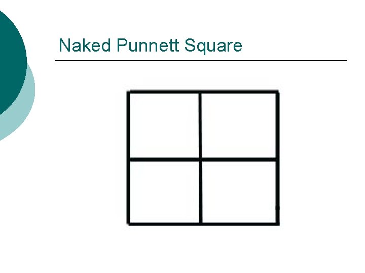 Naked Punnett Square 