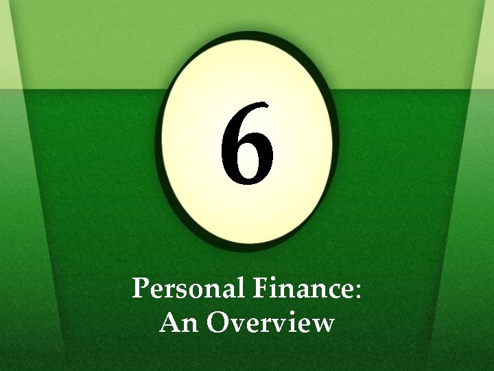 6 Personal Finance: An Overview 