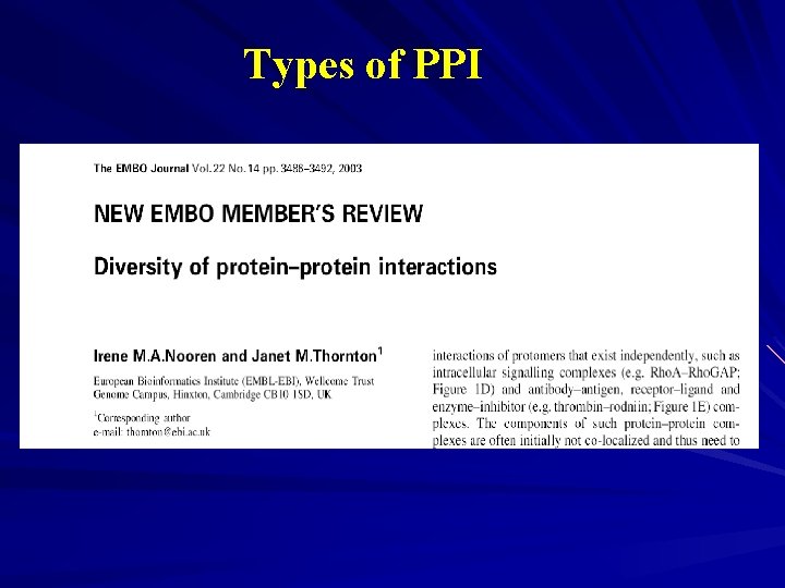 Types of PPI 