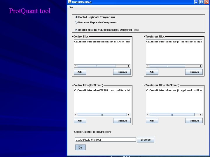 Prot. Quant tool 