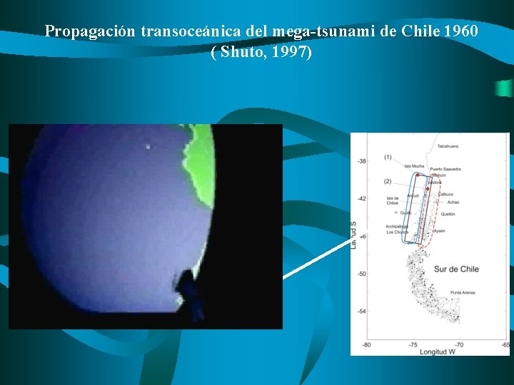 Propagación transoceánica del mega-tsunami de Chile 1960 ( Shuto, 1997) 