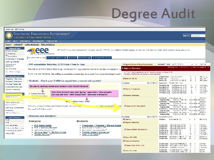 Degree Audit 