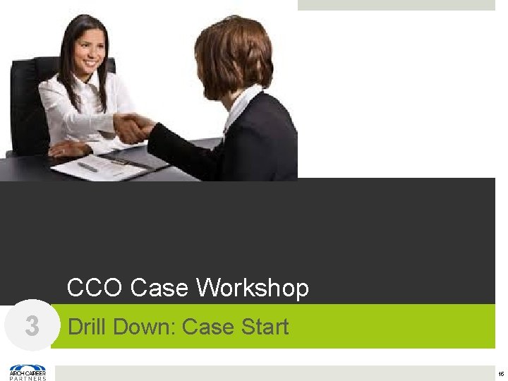 CCO Case Workshop 3 Drill Down: Case Start 15 