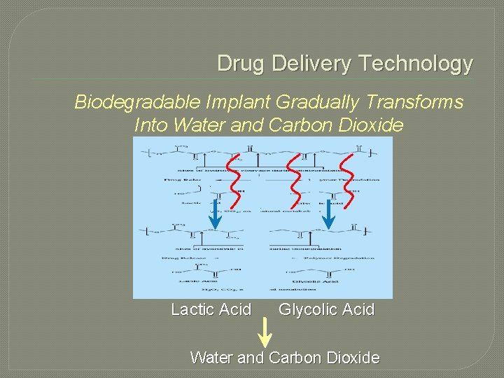 Drug Delivery Technology Biodegradable Implant Gradually Transforms Into Water and Carbon Dioxide Lactic Acid