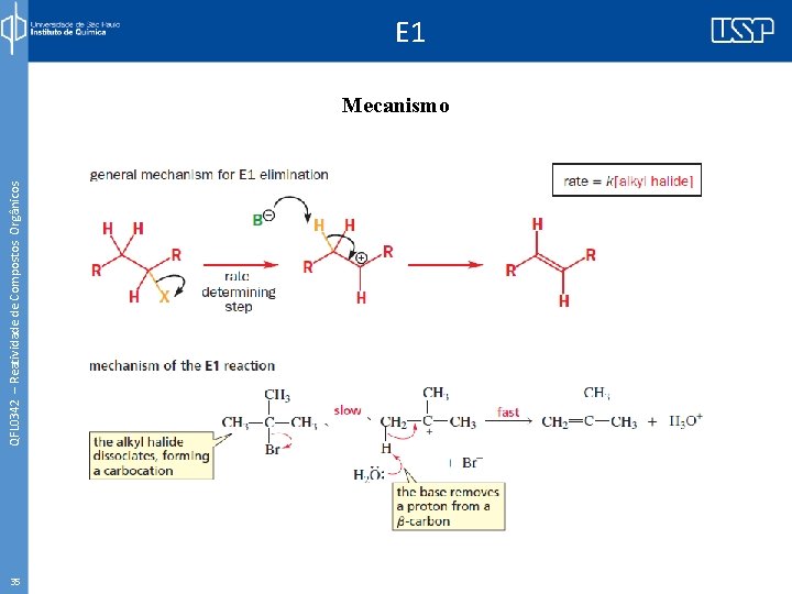 QFL 0342 – Reatividade de Compostos Orgânicos E 1 Mecanismo 35 