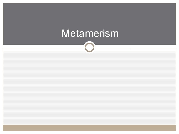 Metamerism 