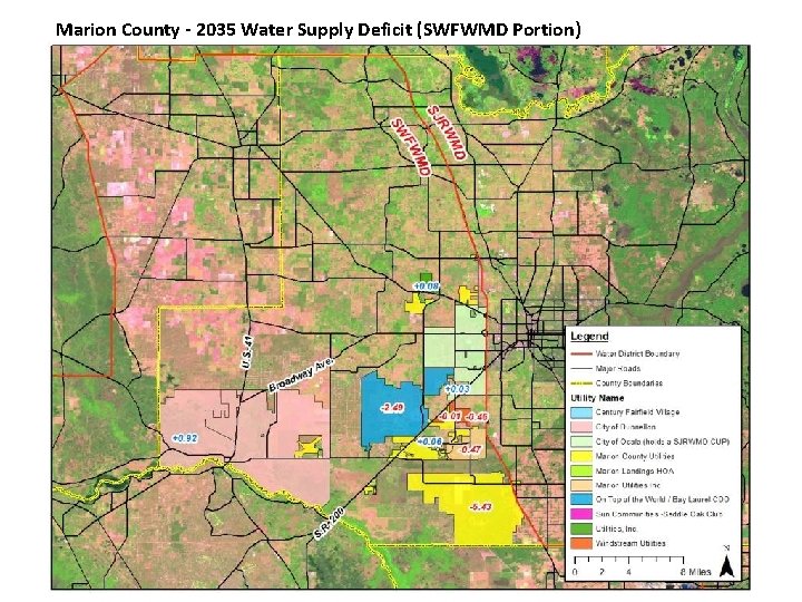 Marion County - 2035 Water Supply Deficit (SWFWMD Portion) 