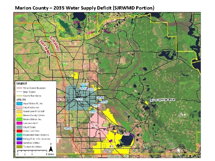 Marion County – 2035 Water Supply Deficit (SJRWMD Portion) 