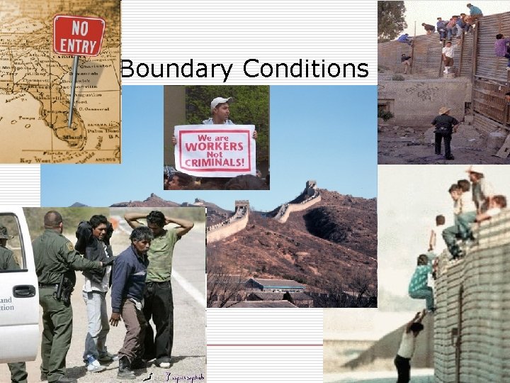 Boundary Conditions o We have two materials o How the fields behave @ interface?