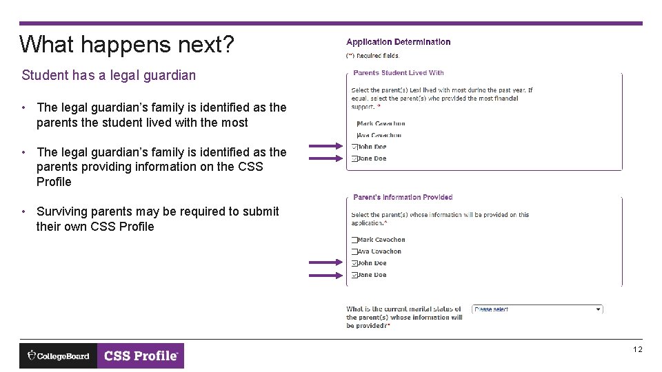 What happens next? Student has a legal guardian • The legal guardian’s family is