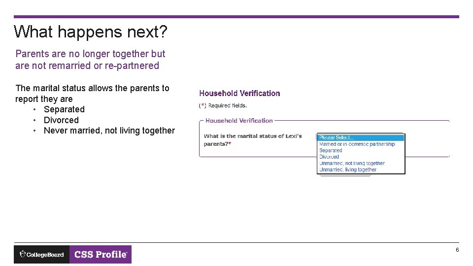 What happens next? Parents are no longer together but are not remarried or re-partnered