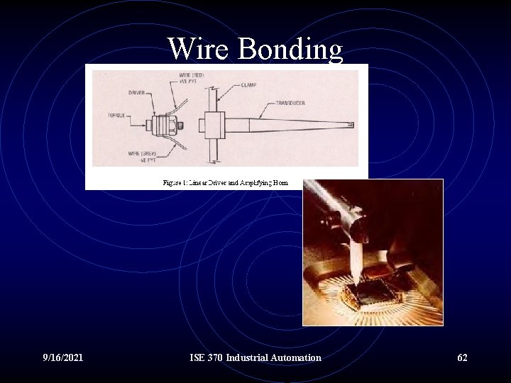 Wire Bonding 9/16/2021 ISE 370 Industrial Automation 62 