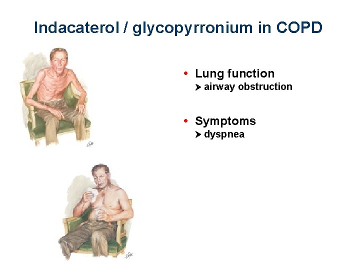 Indacaterol / glycopyrronium in COPD • Lung function airway obstruction • Symptoms dyspnea 