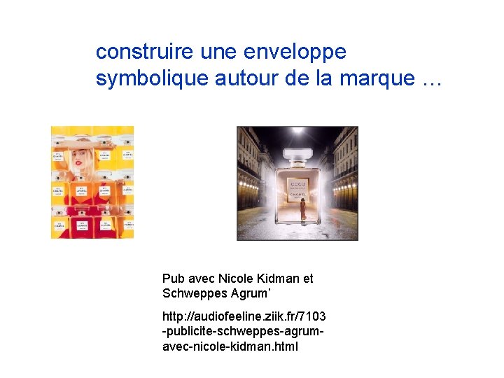 construire une enveloppe symbolique autour de la marque … Pub avec Nicole Kidman et