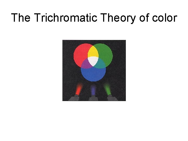 The Trichromatic Theory of color 