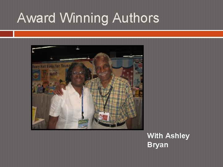 Award Winning Authors With Ashley Bryan 