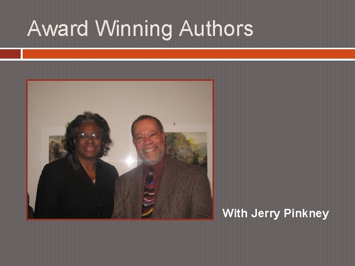 Award Winning Authors With Jerry Pinkney 
