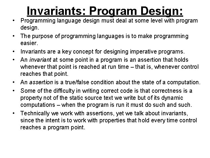 COMPILER CONSTRUCTION WEEK3 INTRODUCTION TO STATEMENTS AND TYPES