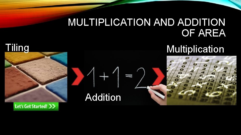 MULTIPLICATION AND ADDITION OF AREA Tiling Multiplication Addition 