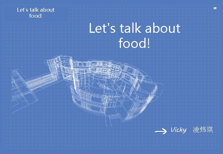 Let's talk about food! 19 Let's talk about food! Vicky 凌炜琪 