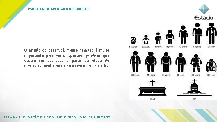 PSICOLOGIA APLICADA AO DIREITO O estudo do desenvolvimento humano é muito importante para várias