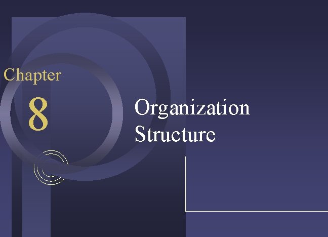 8 1 Chapter 8 Mc GrawHill Organization Structure