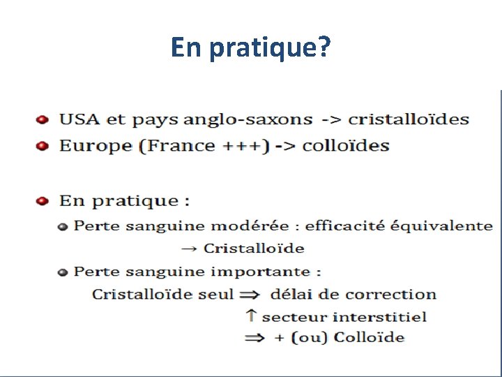 En pratique? 