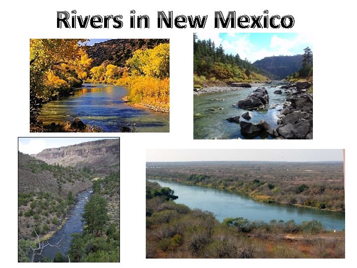 Rivers in New Mexico 