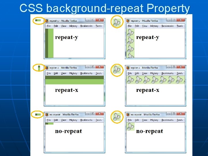 CSS background-repeat Property 