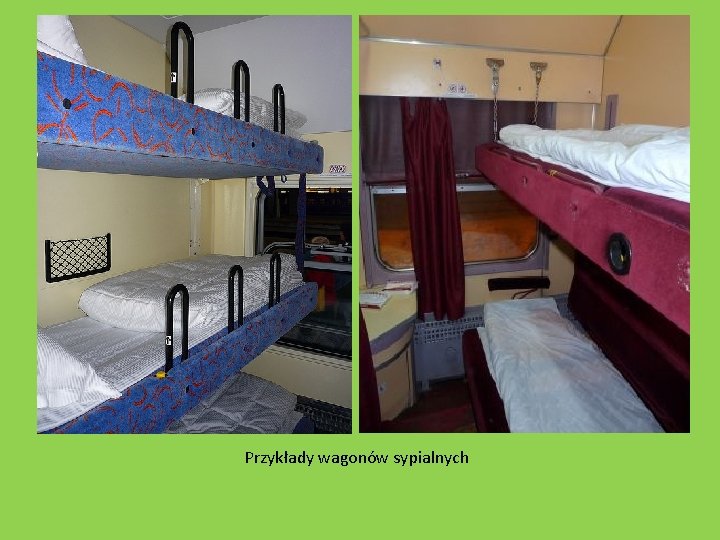 Przykłady wagonów sypialnych 
