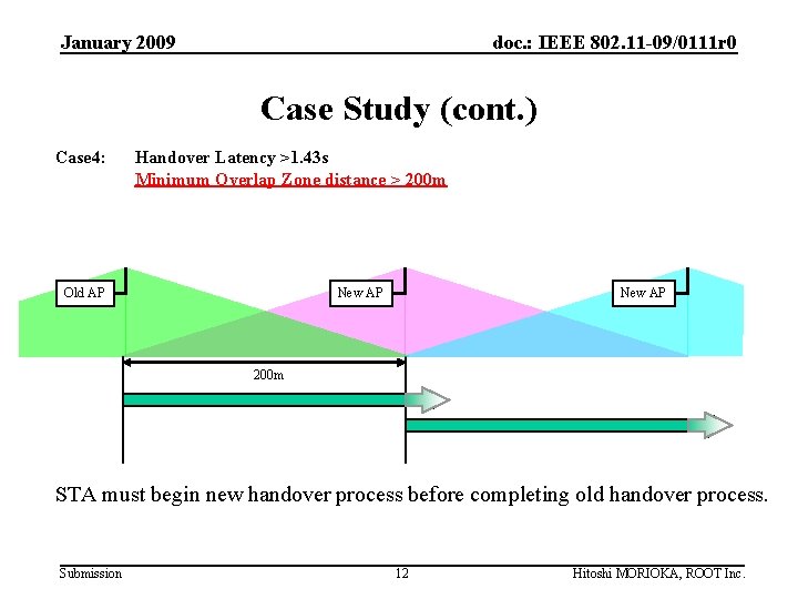 January 2009 doc. : IEEE 802. 11 -09/0111 r 0 Case Study (cont. )