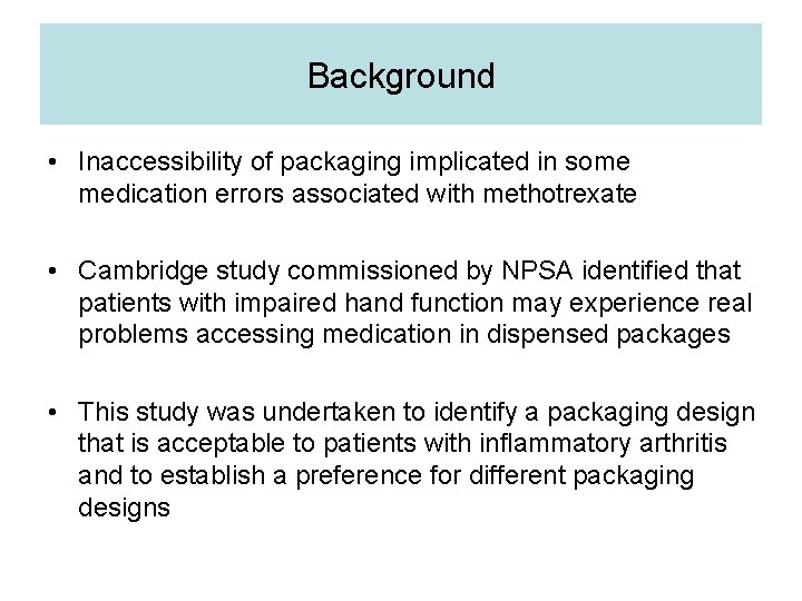 Improving Patient Safety reducing medication errors through acceptable