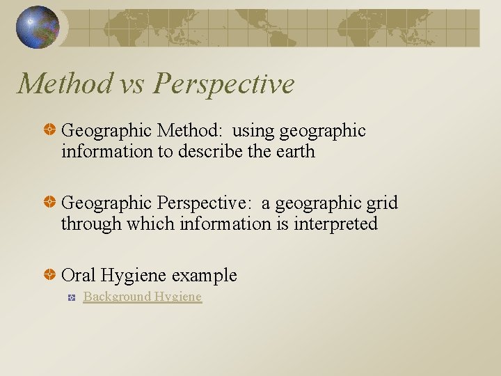 What is Geography Created by David Palmer and
