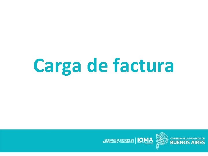 Carga de factura 