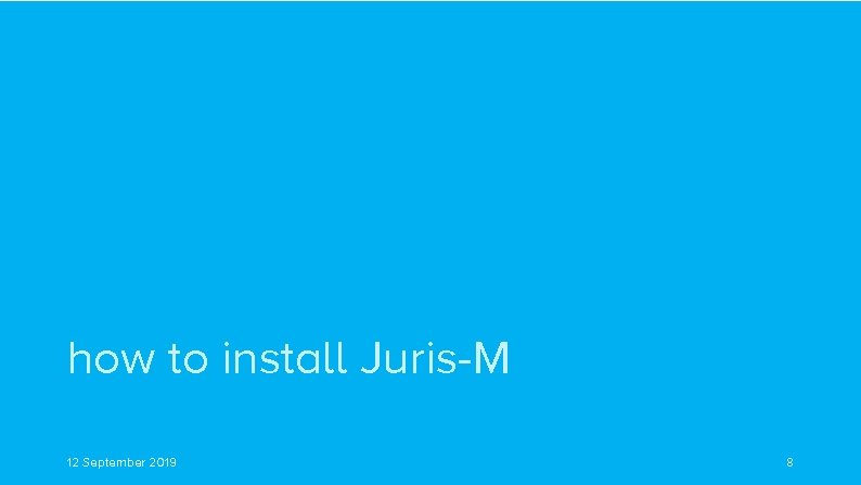 how to install Juris-M 12 September 2019 8 