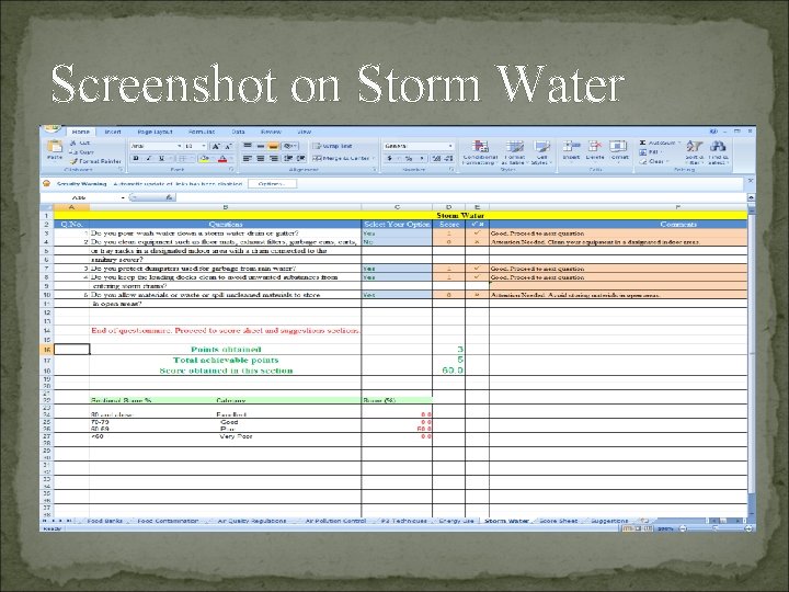 Screenshot on Storm Water 