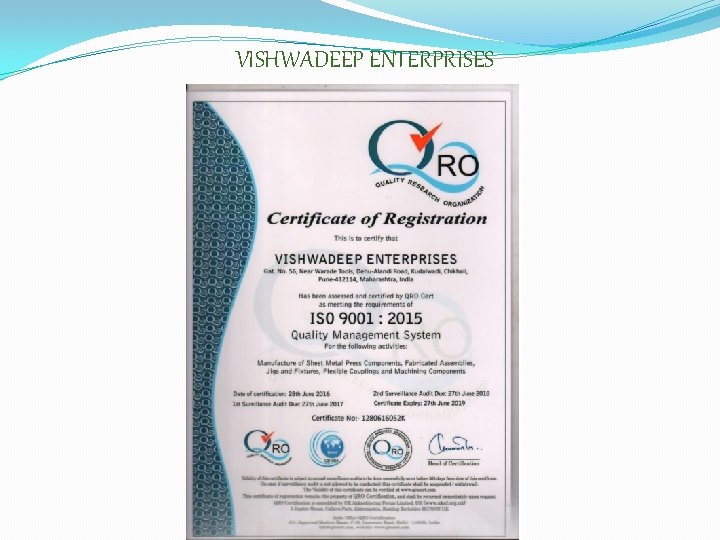 VISHWADEEP ENTERPRISES 